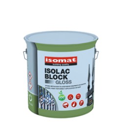 Isomat ISOLAC Block Gloss negru 2,5L vopsea email pentru aplicare directa pe rugina
