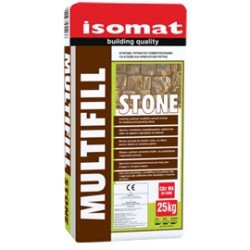 Isomat MULTIFILL-Stone 10 dark grey 25Kg mortar pe baza de ciment, color, cu rasni, pentru zidaria şi rostuirea pietrei