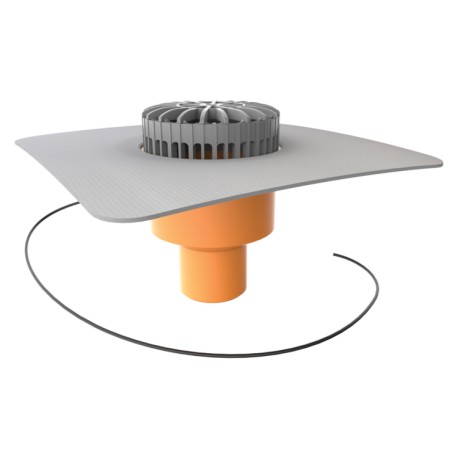 RECEPTOR TERASA TWTE 125 PVC S 