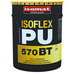 Isomat ISOFLEX-PU 570 BT negru 23Kg membrana hidroizolanta lichida, monocomponenta, poliuretan-bituminoasa