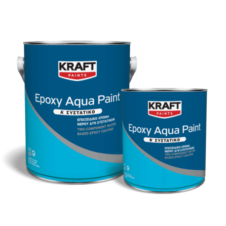 Kraft Epoxy Aqua Paint alb 3L vopsea epoxidica bicomponenta pe baza de apa
