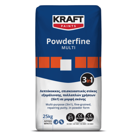 Kraft Powderfine Multi alb 25Kg chit de reparatii multifunctional (3 in 1), sub forma de pulbere