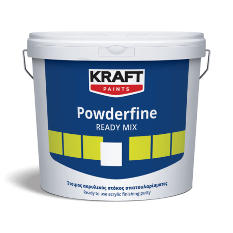 Kraft Powderfine Ready Mix alb 18Kg chit de finisare acrilic, gata de utilizare, cu granulatie ultrafina