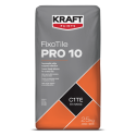Kraft FixoTile PRO 10 alb 25Kg adeziv pe baza de ciment pentru placi ceramice C1TE