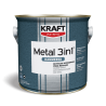 Kraft Metal Hammered 3 in 1 412 green 0,75L  email pe baza de solvent pentru lemn si metal