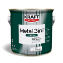 Kraft Metal Classic 3 in 1 320 brown 0,75L  email pe baza de solvent pentru lemn si metal