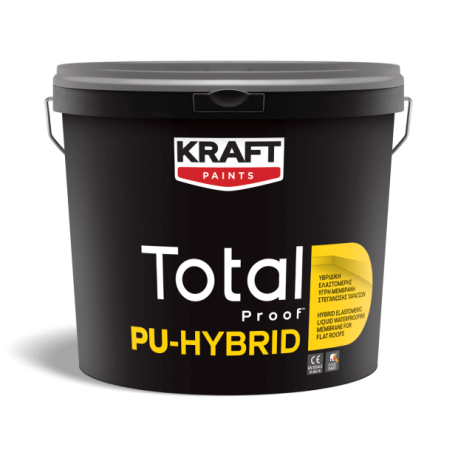 Kraft Total Proof™ PU HYBRID alb 13Kg membrană hidroizolanta hibrida pe baza de apa, poliuretan/acril pentru acoperisuri