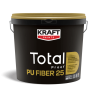 Kraft Total Proof™ PU FIBER 25 alb 1Kg membrana hidroizolatoare elastomerica, hibrida, cu poliuretan alifatic