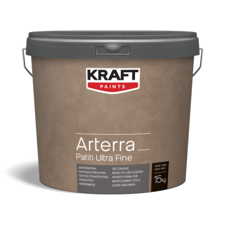 Kraft Arterra Patiti Ultra-Fine gri 5Kg pasta pentru microciment, finisaj ultrafin, pentru pereți și pardoseli