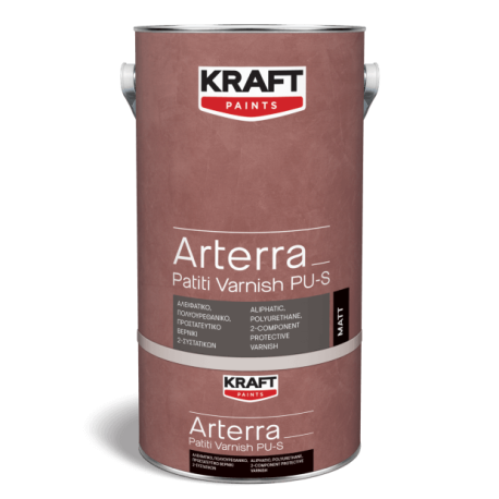 Kraft Arterra Patiti Varnish PU-S lucios 1Kg lac de protectie alifatic, poliuretanic, bicomponent