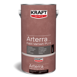 Kraft Arterra Patiti Varnish PU-S satin 1Kg lac de protectie alifatic, poliuretanic, bicomponent
