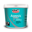 Kraft Asepsis alb satinat 15L vopsea lavabila premium cu mare putere de acoperire