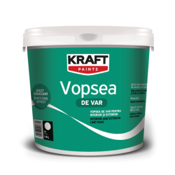 Kraft Vopsea de var alb mat 4L pentru interior si exterior