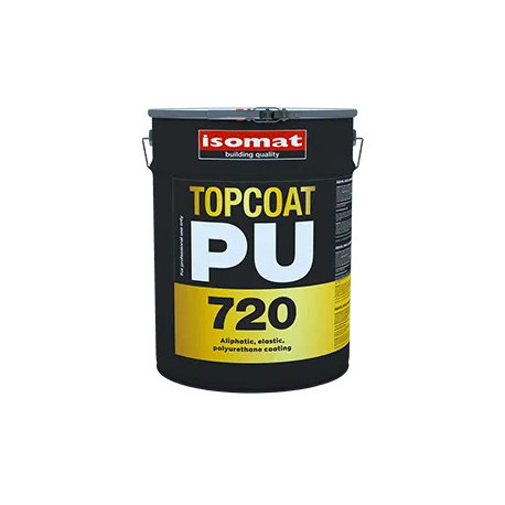 Isomat TOPCOAT-PU 720  gri 5Kg acoperire poliuretanica de protectie, colorata, elastica, stabila la raze UV, monocomponenta