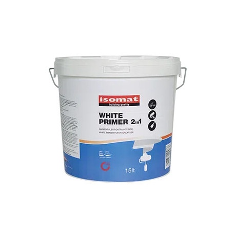 Isomat WHITE PRIMER 2 In 1 25L amorsa alba pentru interior