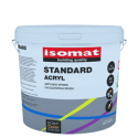 Isomat STANDARD ACRYL alb 9L vopsea lavabila mata pentru exterior