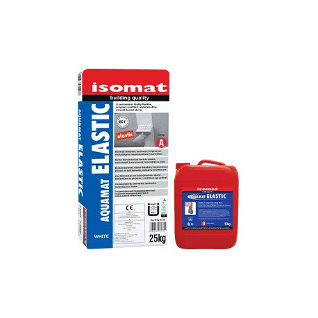 Isomat AQUAMAT-Elastic  alb 35Kg mortar hidroizolant elastic, bicomponent