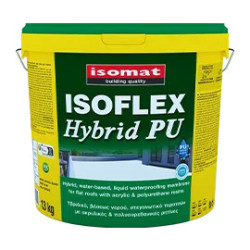 Isomat ISOFLEX Hybrid alb 13Kg membrana hidroizolanta, lichida, hibrida, pe baza poliuretanica si elastomerica, pentru terase