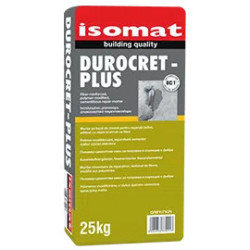 Isomat DUROCRET-PLUS gri 25Kg mortar pe baza de ciment, cu rasini, armat cu fibre, pentru reparatii