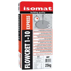 Isomat FLOWCRET 1-10 EXPRESS gri 25Kg sapa pe baza de ciment, aditivata cu rasini, autonivelanta, cu priza rapida