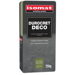 Isomat DUROCRET DECO alb 25Kg mortar de modelare pentru finisarea pardoselilor şi zidurilor