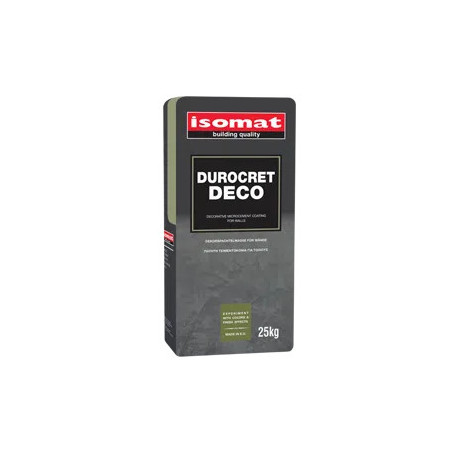 Isomat DUROCRET DECO gri 25Kg mortar de modelare pentru finisarea pardoselilor şi zidurilor
