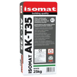 Isomat AK-T35 alb 25Kg adeziv şi masa de spaclu, armat cu fibre, pentru placi termoizolante
