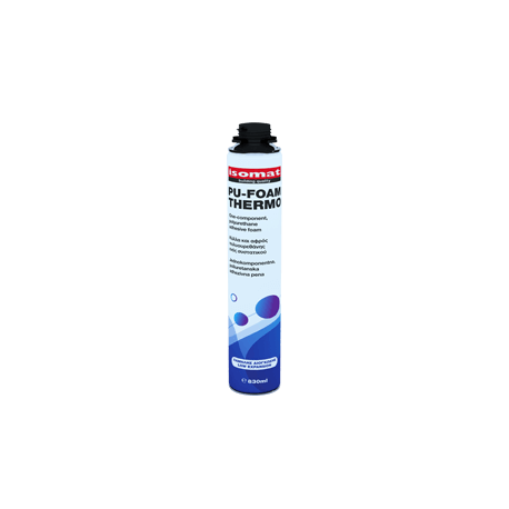 Isomat PU-FOAM THERMO 830ml spuma poliuretanica monocomponenta, cu expandare redusa pentru placi termoizolante