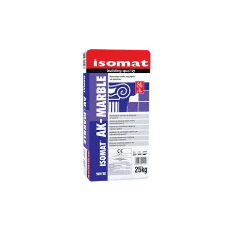 Isomat AK-MARBLE alb 25Kg adeziv aditivat cu rasini, pentru marmura si granit, C2 E S1