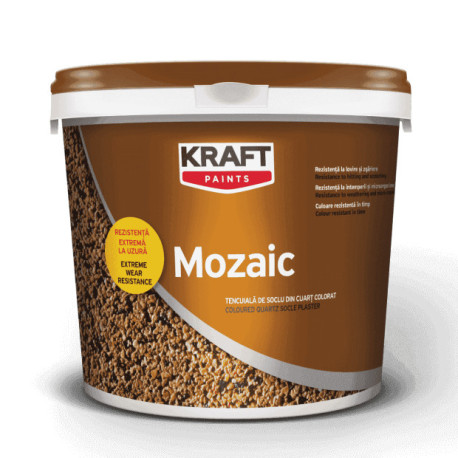 Kraft Mozaic KM 1004 galben ocru 25Kg tencuiala de soclu
