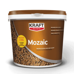 Kraft Mozaic KM 1007 gri inchis 25Kg tencuiala de soclu