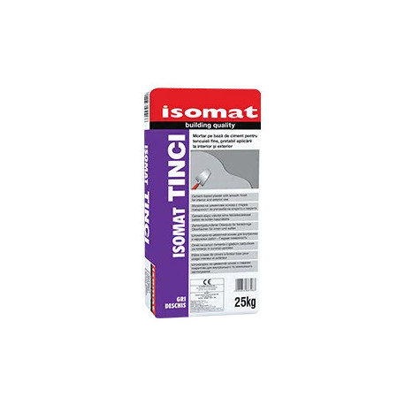 Isomat TINCI gri deschis 25Kg mortar pe baza de ciment pentru tencuieli fine