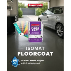 Isomat FLOORCOAT alb 0,75L vopsea pentru pardoseli pe baza de apa, cu rasini acrilice și poliuretanice