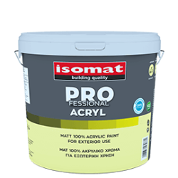 Isomat PROFESSIONAL ACRYL colorat 2,5L vopsea lavabila mata pentru exterior